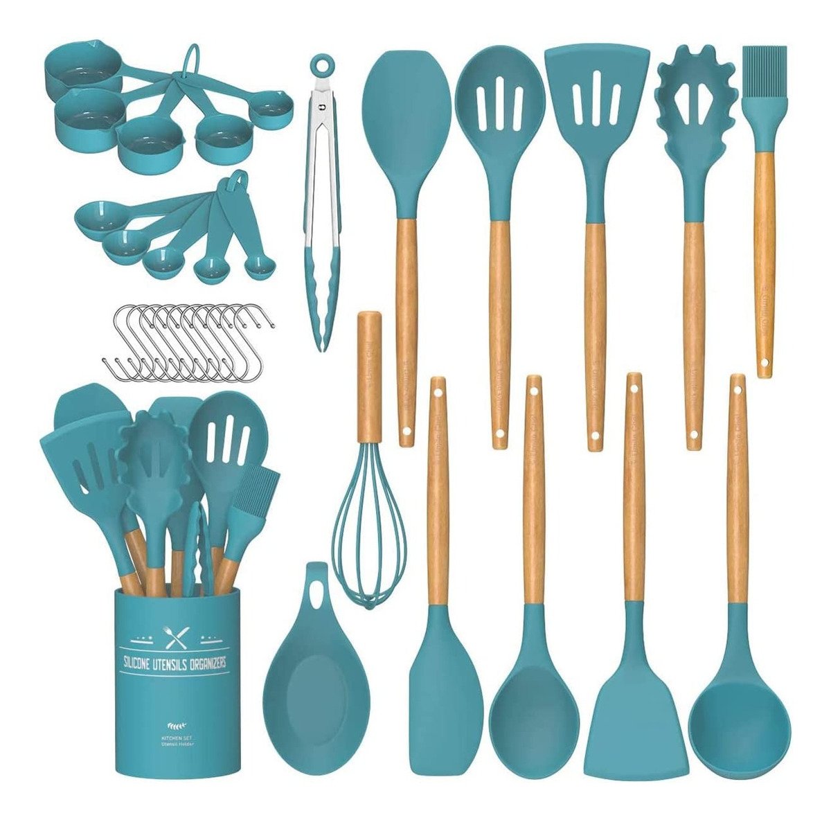 Juego De Utensilios Cocina, Silicona Antiadherente, 33 Pzas - Image 7