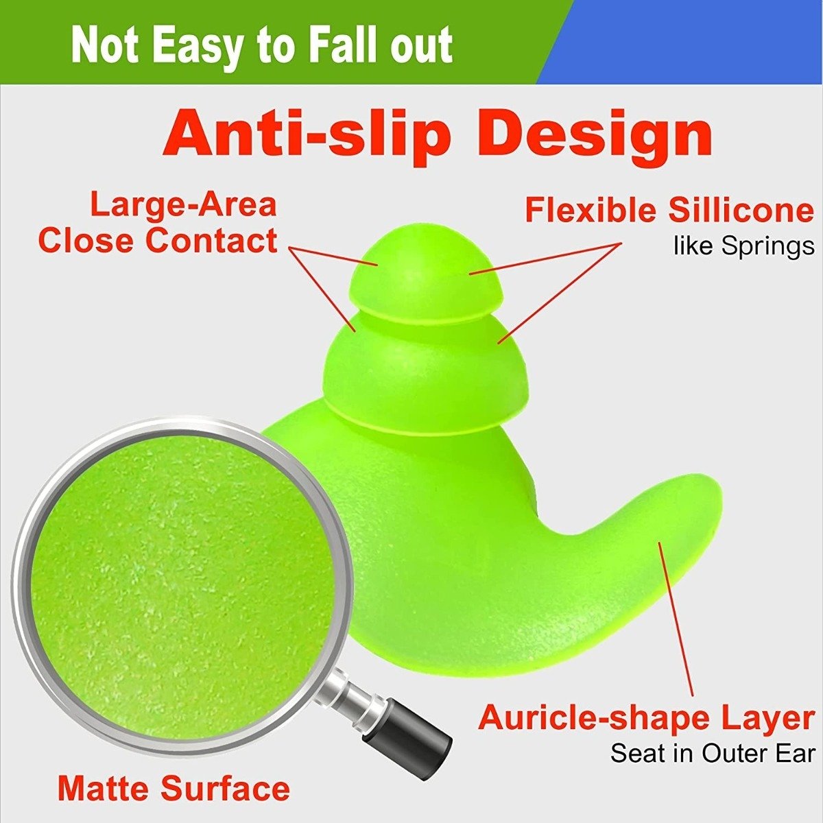 Waterdam Tapones De Oídos Para Natación, Gran Agua, Comodos - Image 4