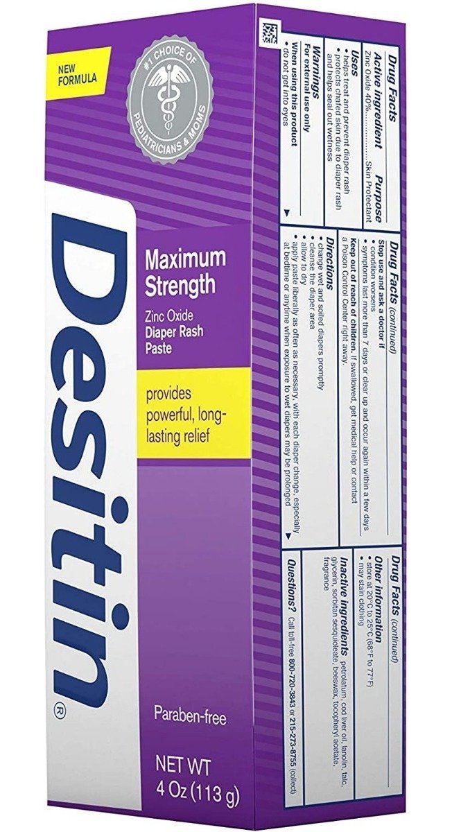 3 Pack Crema Para Rozadura De Pañal Para Bebes Desitin 4 Oz - Image 4