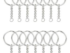 Kingfo - Llavero Con Cadena Y Anillos De Saltar 100 Unidades