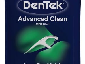 Dentek Triple Clean Advanced Púas Hilo Dental 150 Und Pack1