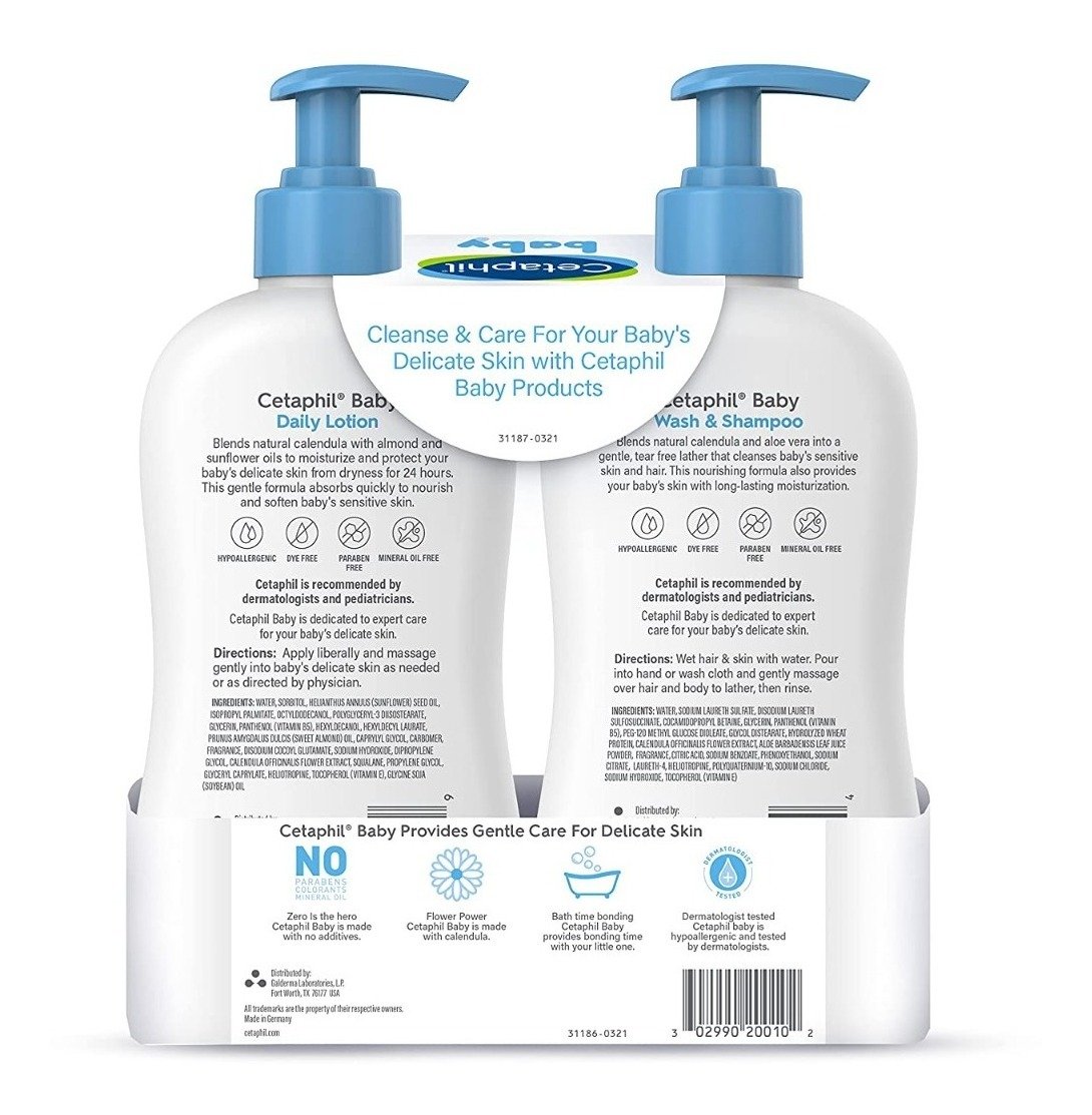 Cetaphil Pack Baby Wash & Shampoo + Daily Lotion Para Bebé - Image 3