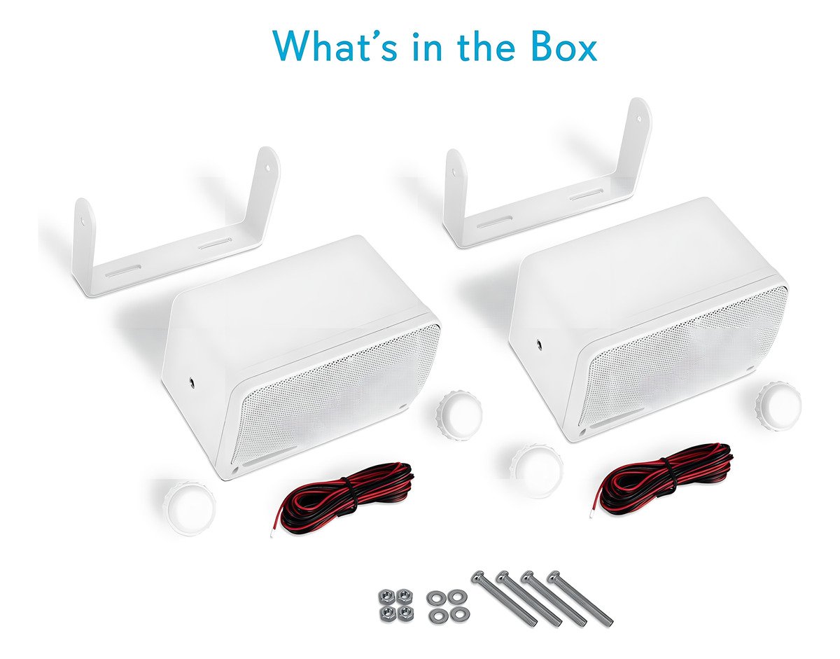 Juego Altavoces Para Exteriores De 3.5 Pulgadas, Pyle 200 W. Color Gris - Image 2