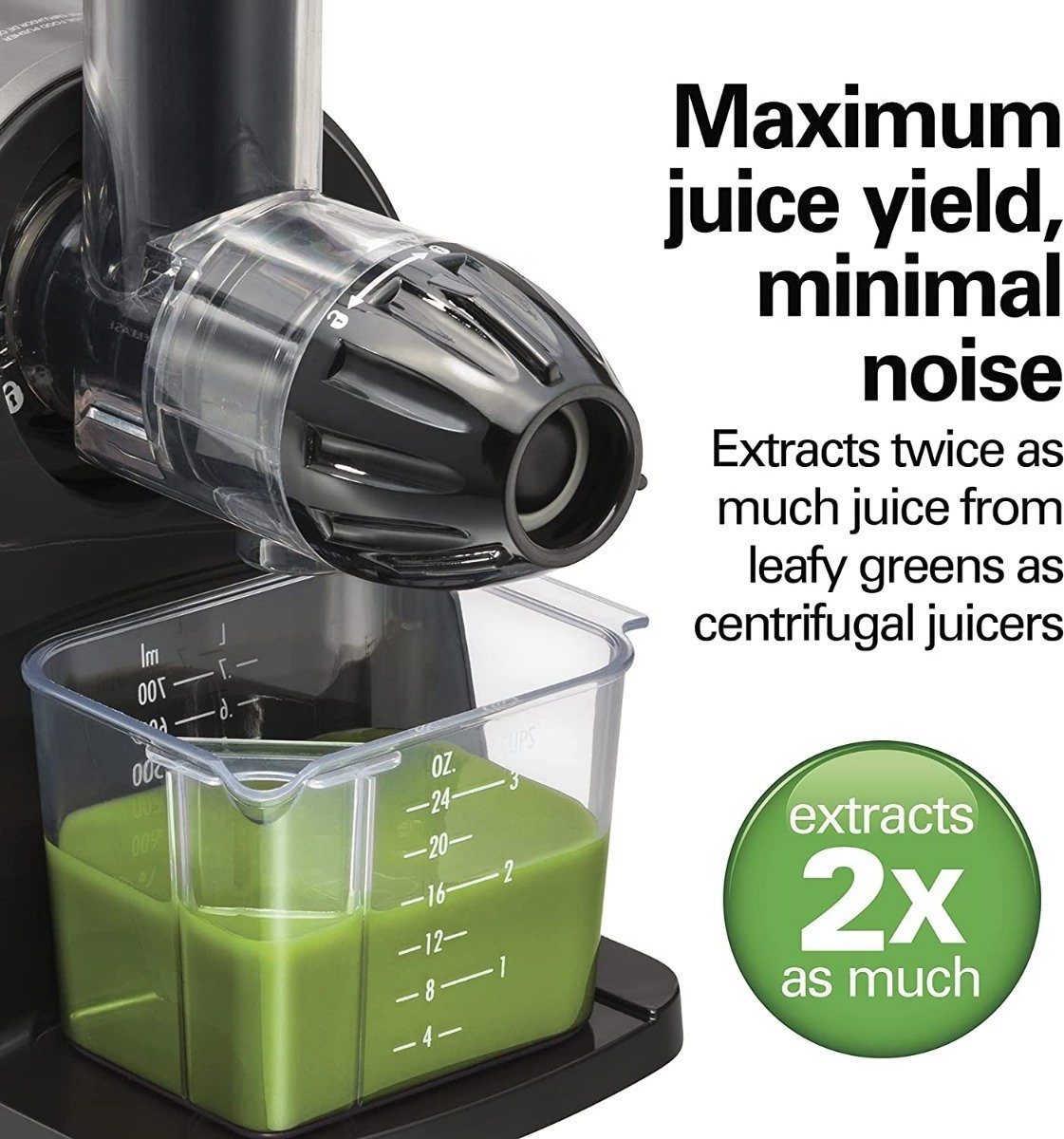 Máquina Exprimidora Hamilton Beach,acción Lenta Y Silenciosa - Image 4