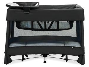 4moms Breeze Plus Corral Playard Portátil Con Cuna Extraíble Color Negro