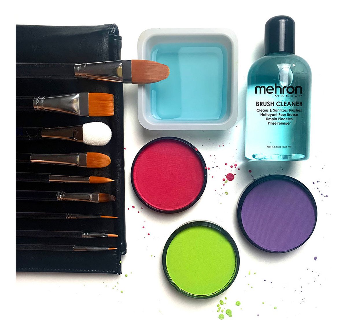 Mehron Brush Cleaner 4.5oz Limpiador De Brochas - Image 3