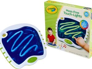 Crayola Mess Free Touchlights Pizarra Luces Y Sonido Bebés Color Blanco