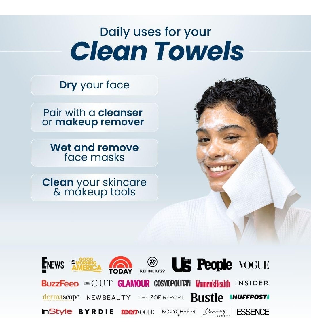 Clean Skin Club Toallitas Desmaquillantes Desechables 50 Und - Image 4