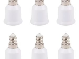 Adaptador Socket E14 A E26 E27 Paquete De 6