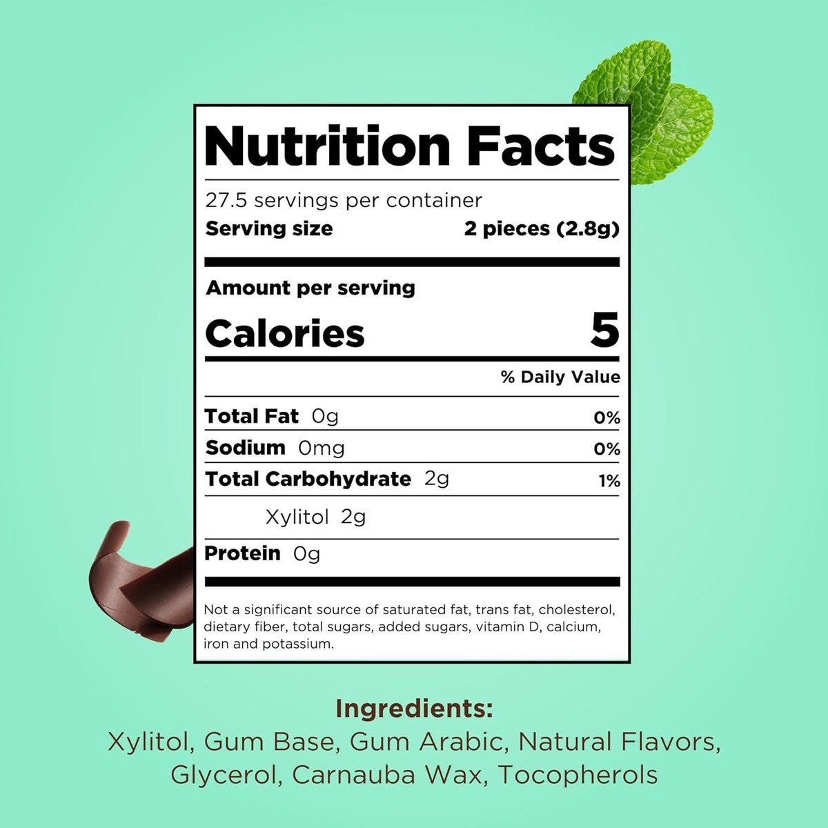 Pur Gum Chicle De Menta Sabor Frutal De Xilitol 55 Und - Image 4