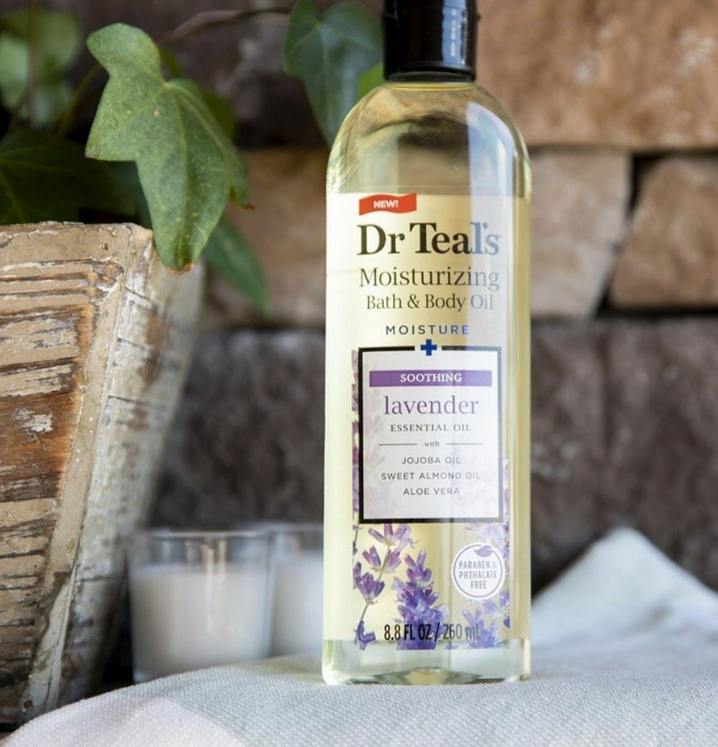 Dr Teal's Moisturizing Bath & Body Oil Aceite De Lavanda Hidratante Corporal - Image 2