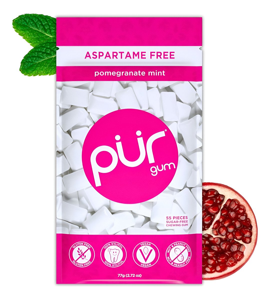 Pur Gum Chicle De Menta Sabor Frutal De Xilitol 55 Und - Image 13