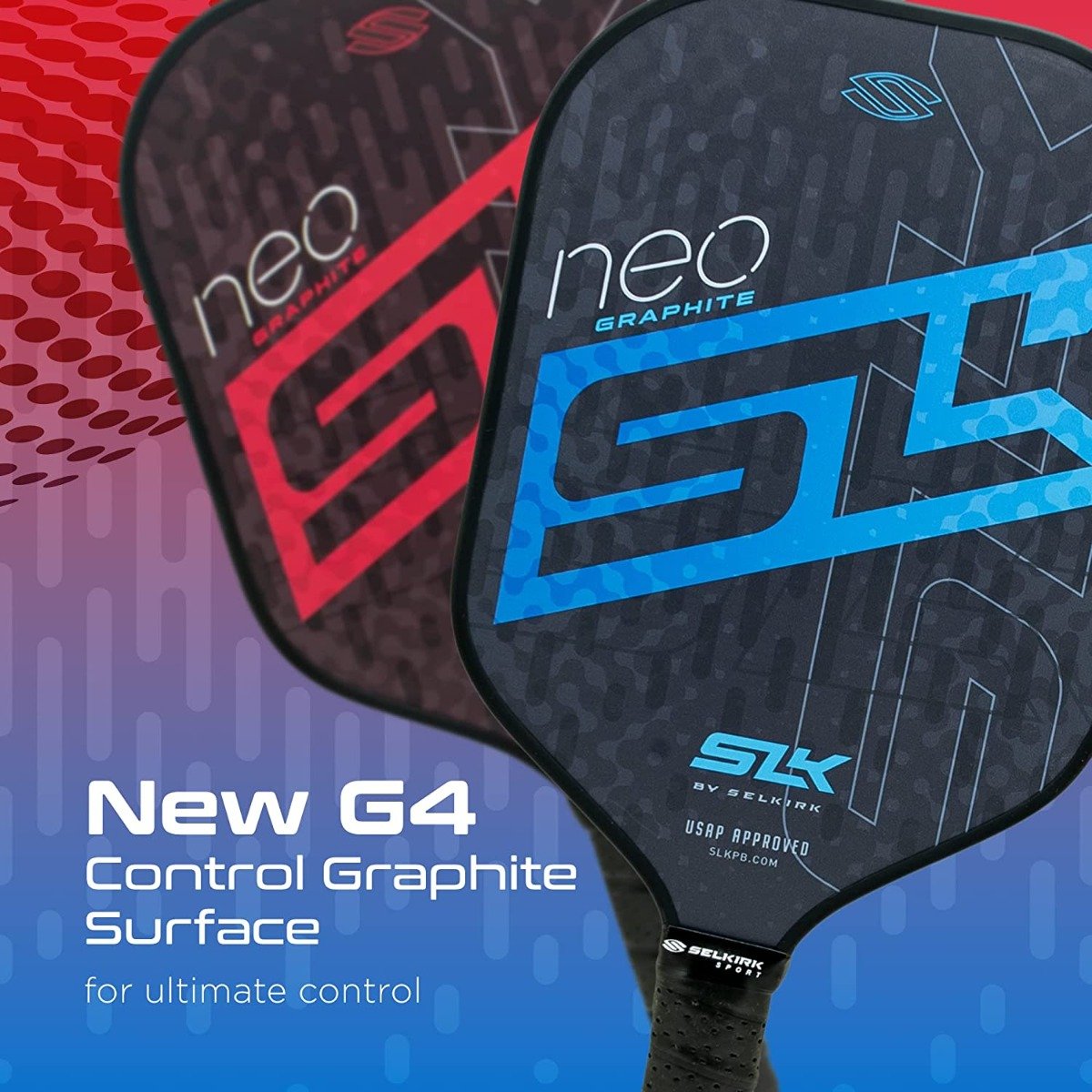 Slk Juego Raquetas Pickleball De Polímero Neo By Selkirk Color Negro - Image 3