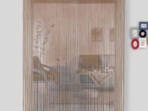 Hsylym Cortinas Para Puerta Con Flecos Densos 100 X 280 Cm