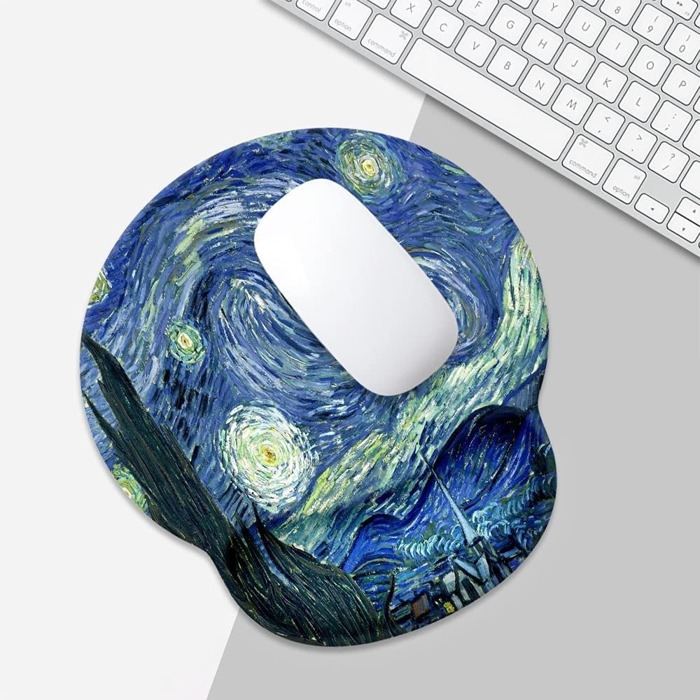 Van Gogh Alfombrilla De Mouse De Noche Estrellada - Image 3