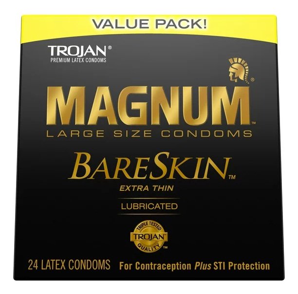 Condones Trojan Magnum L Bareskin Piel Desnuda Grande 24 Pz - Image 3