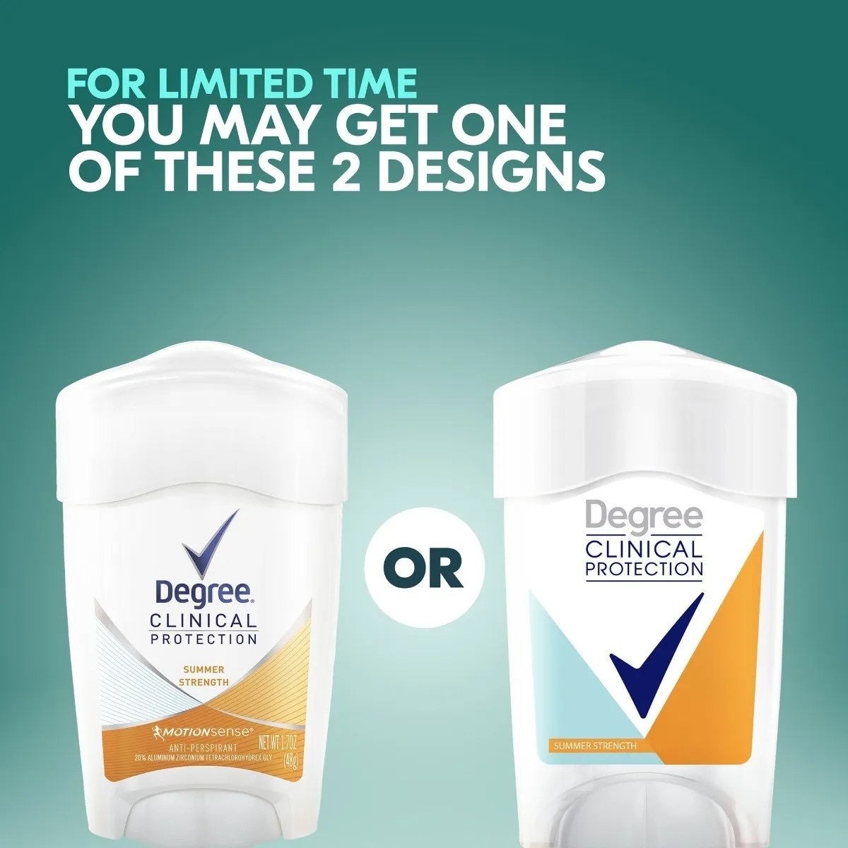 Degree Desodorante Protección Clinica Summer Strength 48g - Image 2