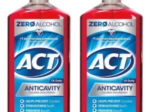 Act Enjuague Bucal Anticaries Con Fluor, Canela 532ml Pack 2