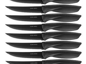 Juego De 8 Cuchillos De Chef Para Carne De Acero Inoxidable