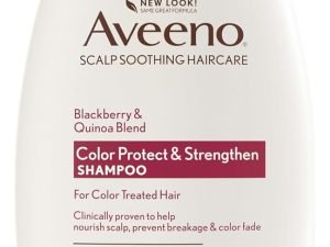 Shampoo Fortalecedor Aveeno, Con Proteínas De Quinoa