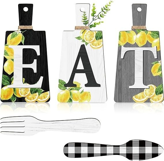 Jetec Juego De Letreros Decorativos Para Cocina Set De 5 Und - Image 7