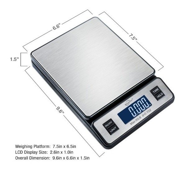 Balanza Postal Digital De Acero Inoxidable Capacidad 40kg - Image 3