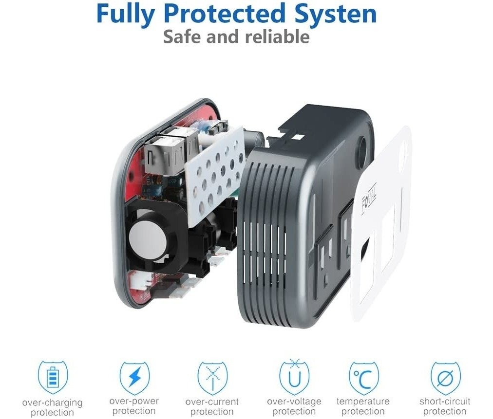 Inversor De Corriente Foval Para Coche 200w Dc 12v A 110v Ac - Image 4