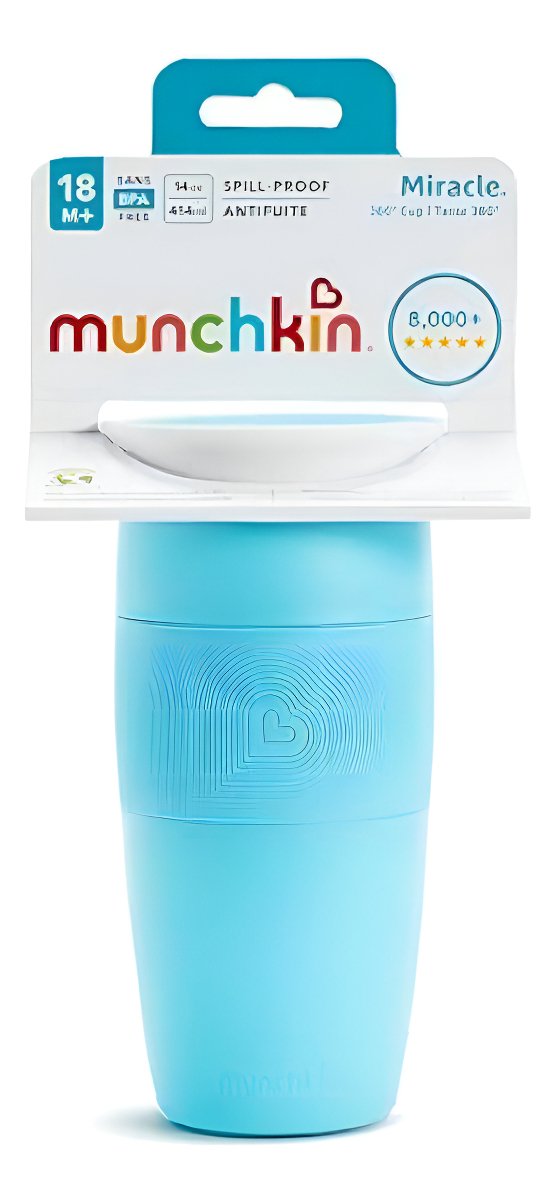 Munchkin(R) Miracle(R) 360 Vaso Antiderrame Para Niños Pequeños Color Azul Claro Azul Corazón - Image 4