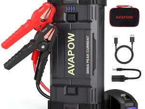 Arrancador Avapow Para Vehículo,3000a, Litio Ion