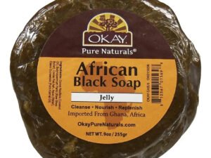 Okay Pure Naturals Jabón Africano De Gelatina Negra 255gr