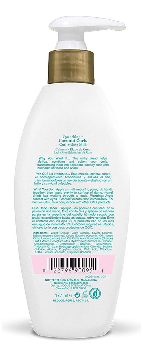 Ogx Crema Para Peinar Coconut Curls 177ml - Image 2