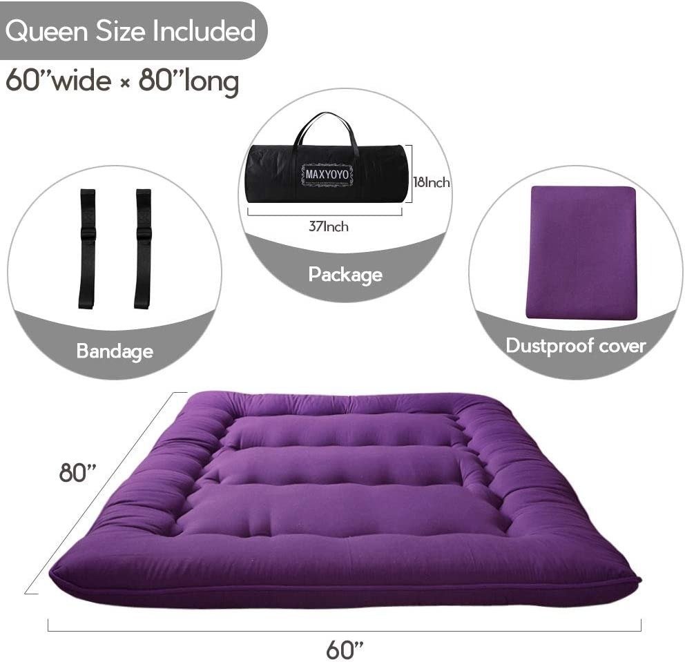 Futón Maxyoyo 2 Cuerpos Colchón Sofá Cama Japonés Queen - Image 23