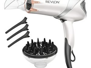 Secador De Cabello Infrarrojo Revlon 1875w Color Blanco