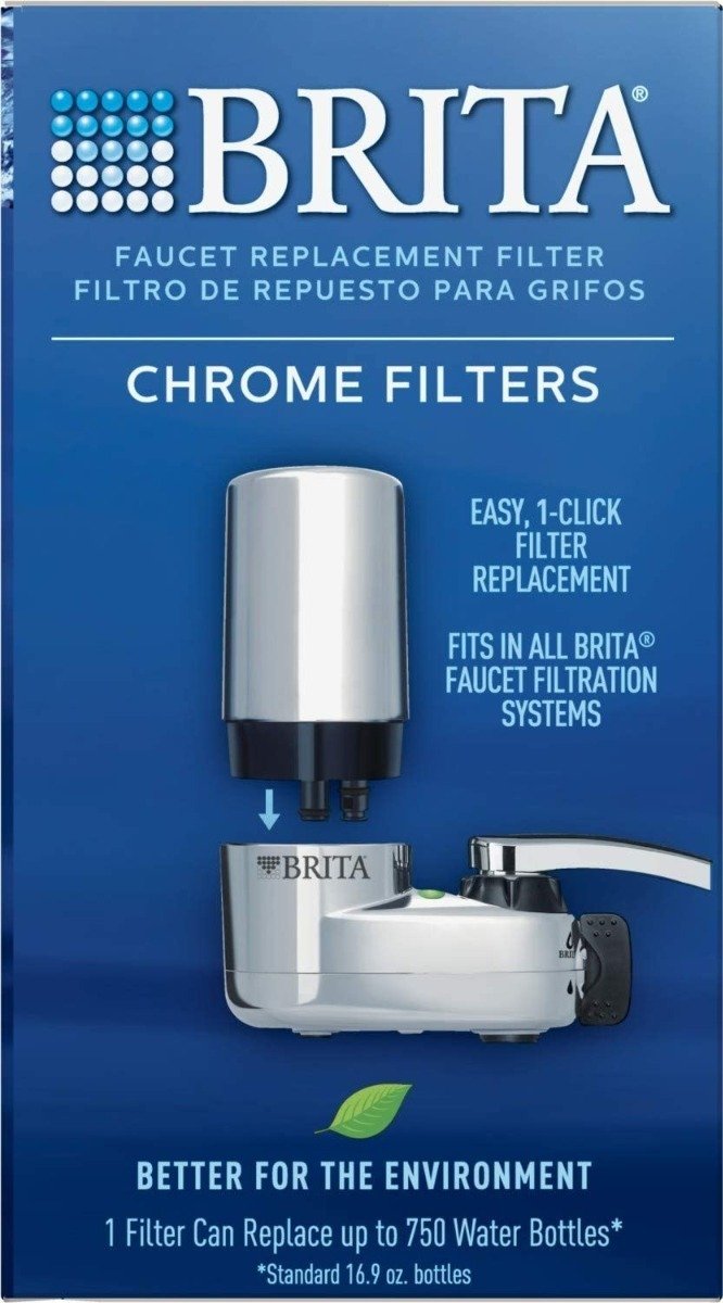 Brita Filtros De Agua De Repuesto Básicos, 2 Pack Cromados - Image 3