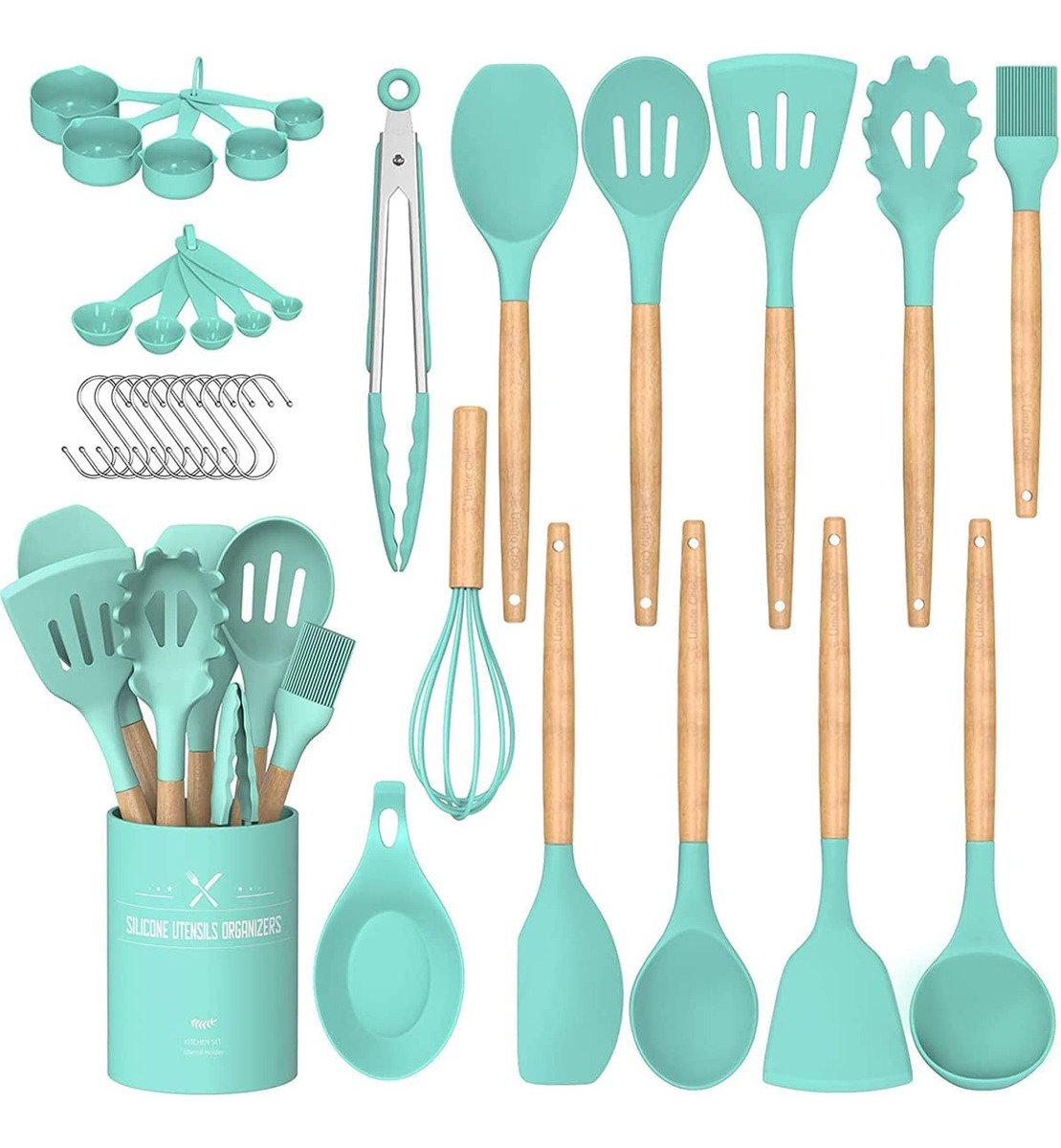 Juego De Utensilios Cocina, Silicona Antiadherente, 33 Pzas - Image 9