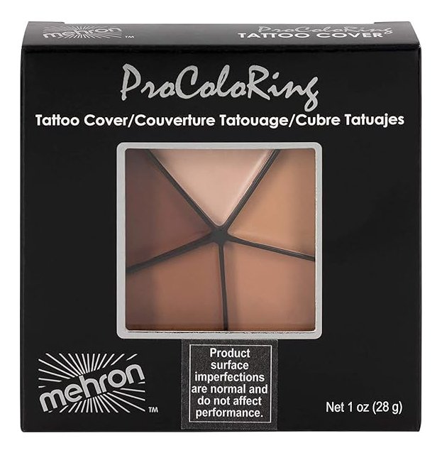 Mehron Maquillaje Para Ocultar Tatuajes Con 5 Tonos, 28g - Image 2