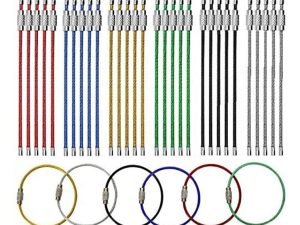 Magnolora 30 Llaveros De Alambre De Acero Inoxidable 15cm