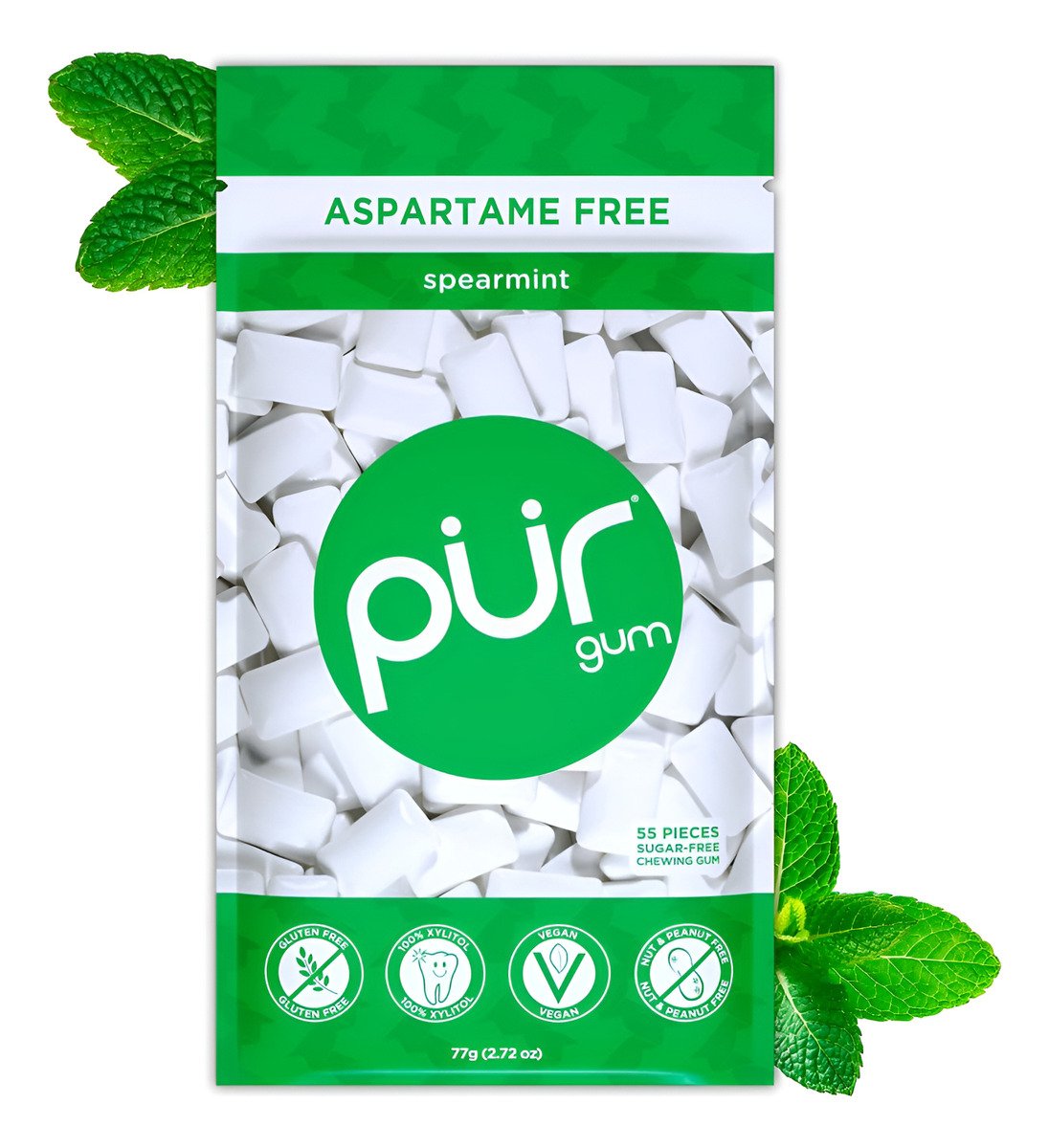 Pur Gum Chicle De Menta Sabor Frutal De Xilitol 55 Und - Image 15