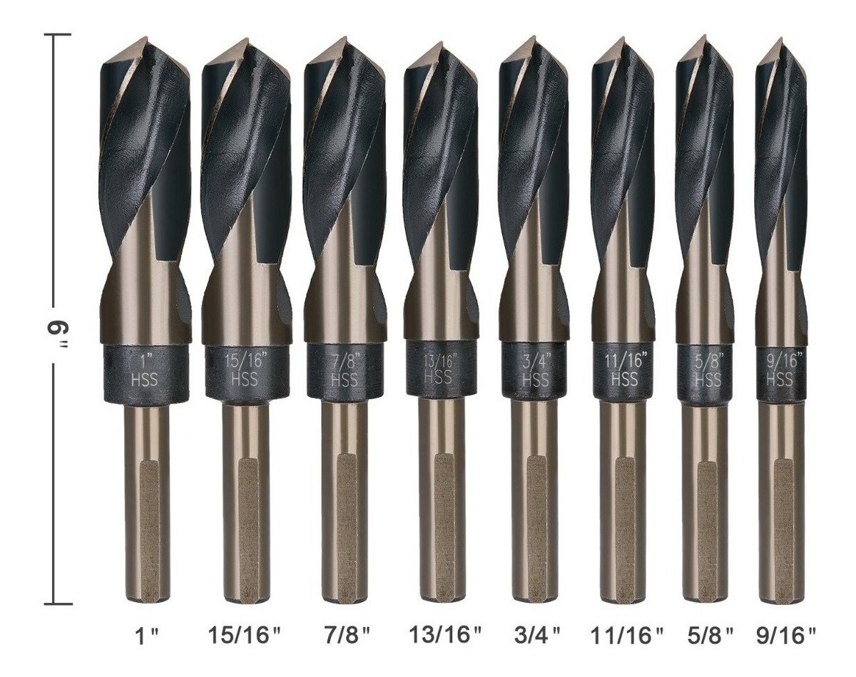 Brocas De Cobalto Efficere, 9/16'' A 1'' Multimaterial 8 Uni - Image 3