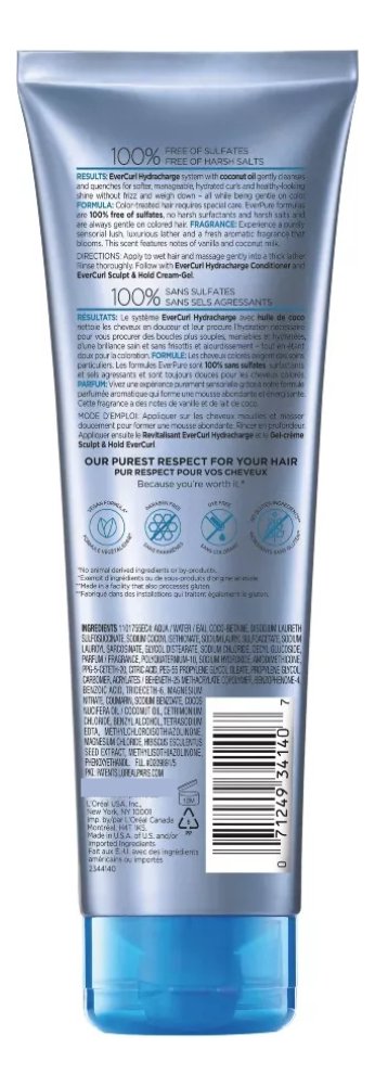 Shampoo Ever Evercurl Hydra 250 Ml L'oreal Rizados - Image 2