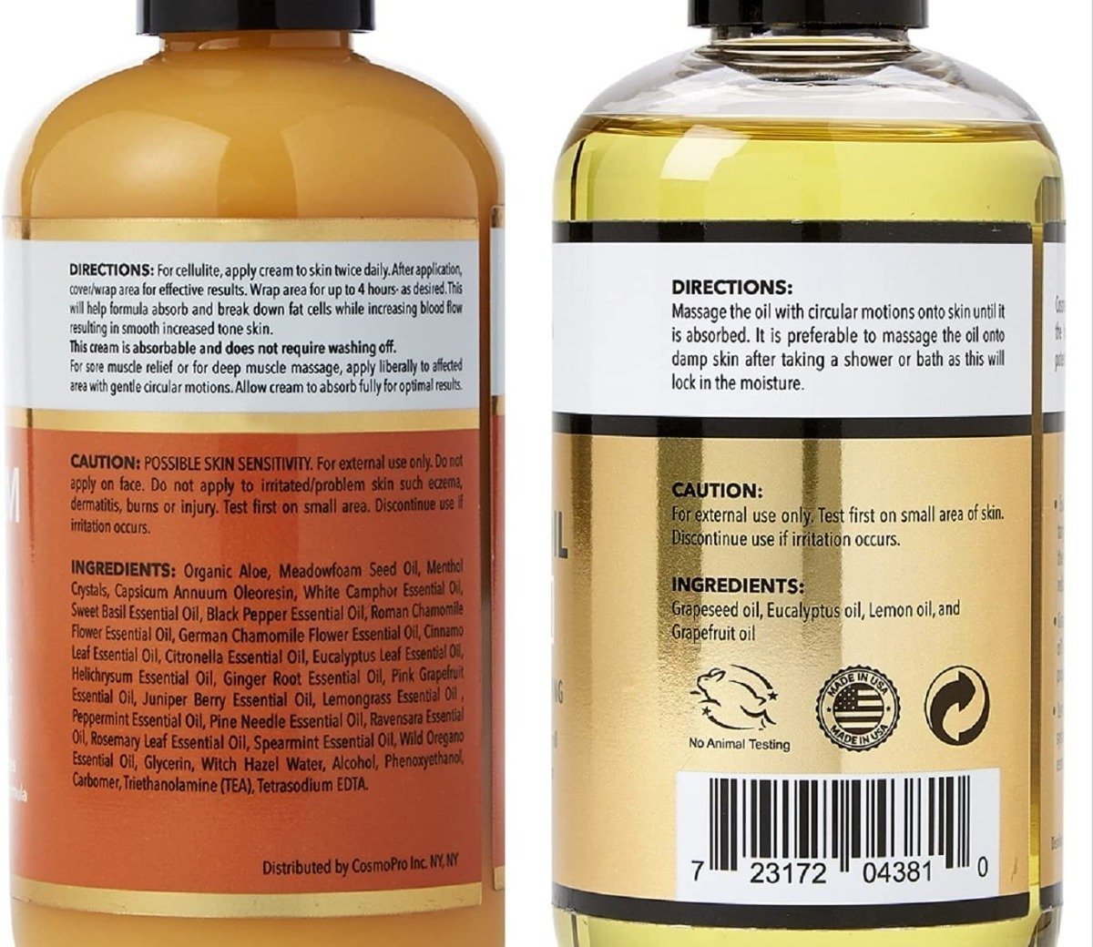 Kit Aceite Para Masaje Anticelulítico Cosmetasa 500ml - Image 2