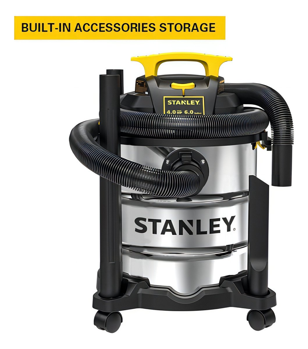 Aspiradora Stanley Sl18116 4 Hp Para Uso En Seco O Mojado. Color Negro/plateado - Image 2