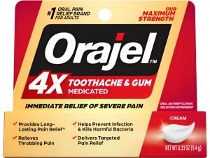 Orajel 4x Medicated Crema Alivio Dolor Encias Y Dientes