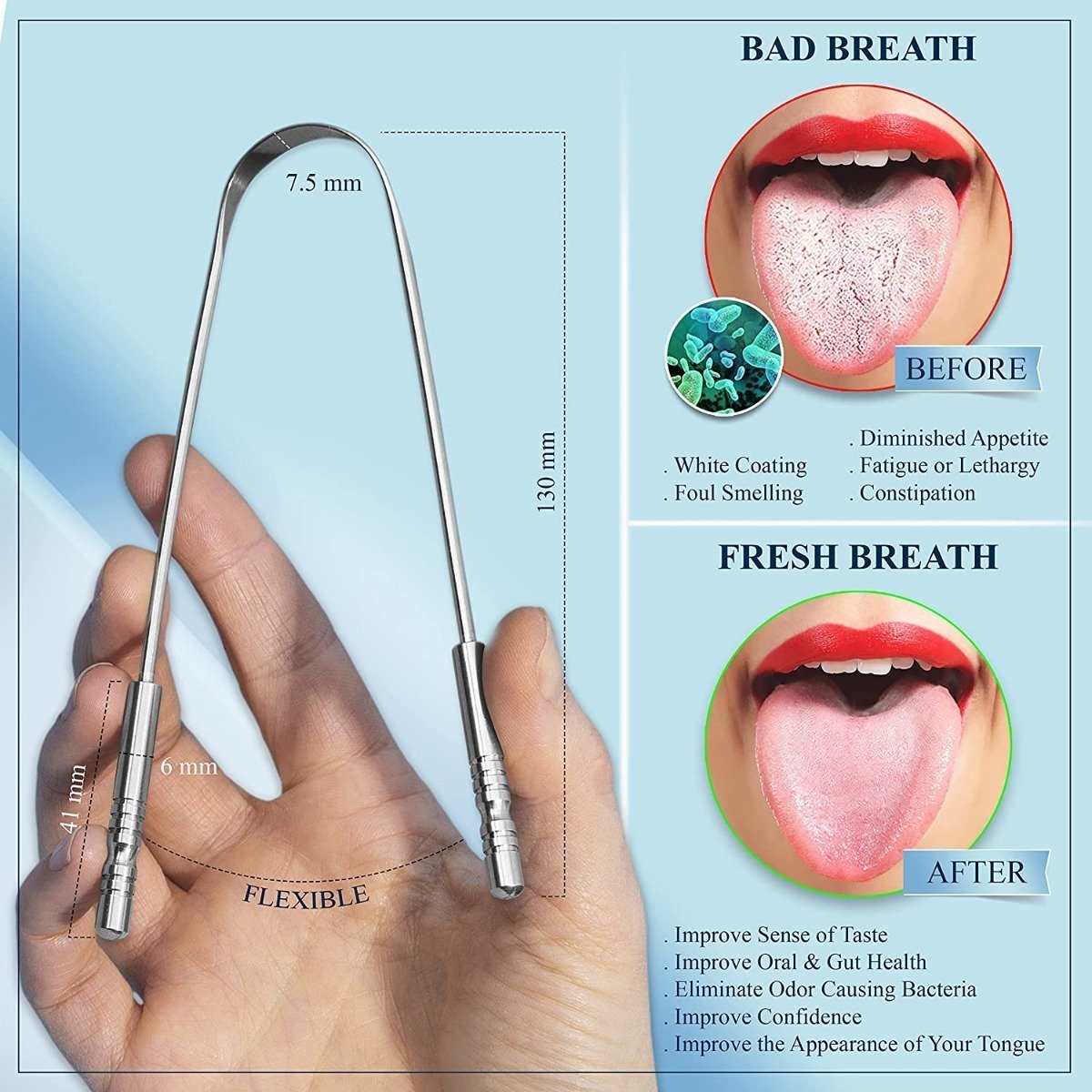 Mastermedi - Limpiador De Lenguas, Rascador De Lengua - Image 2