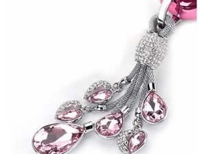 Rayhoo Corazones En Forma De Lagrima De Cristal Llaveros De