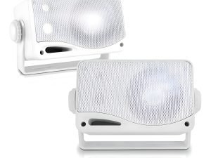 Juego Altavoces Para Exteriores De 3.5 Pulgadas, Pyle 200 W. Color Gris