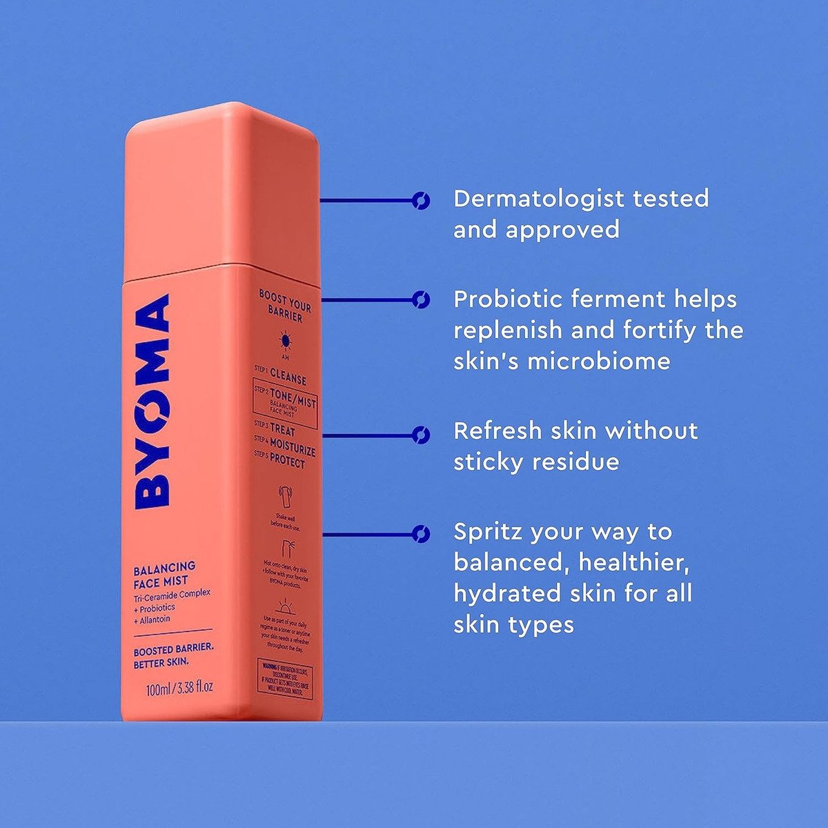 Byoma Balancing Tónico Facial Probióticos Y Alantoína 100ml - Image 2