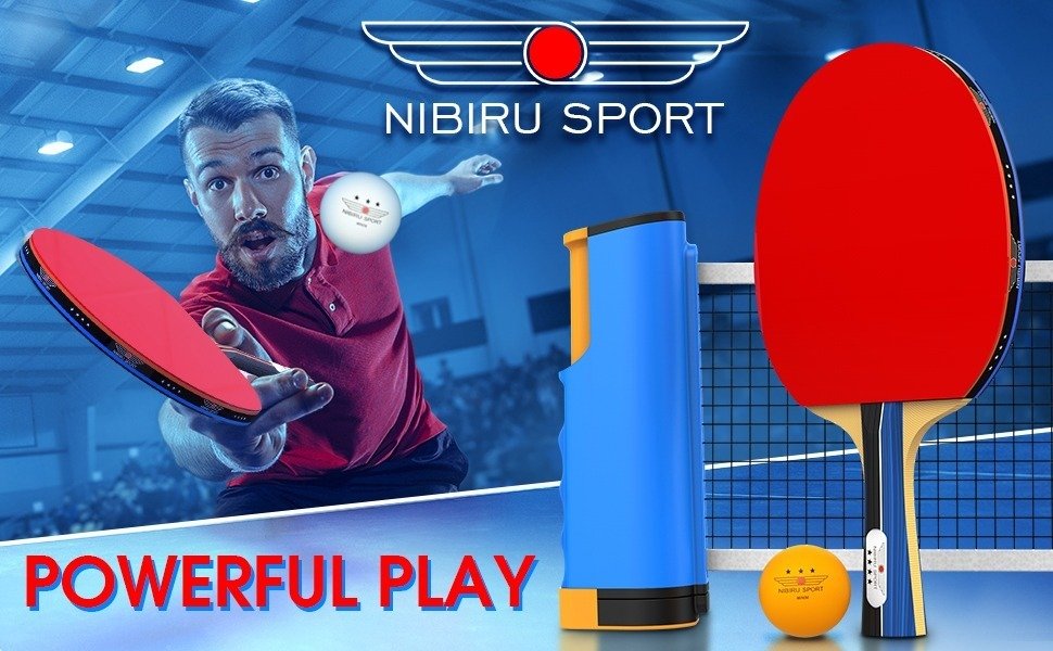 Juego Raqueta Ping Pong, Red Retráctil Con Postes, 6 Pelotas - Image 3