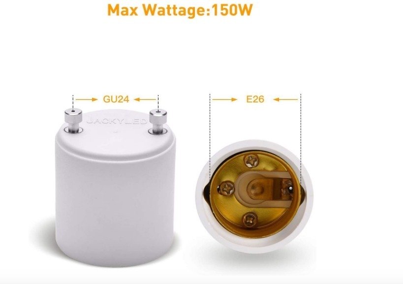 Convertidor De Base De Clavija Gu24 A E26 E27 Paquete De 6 - Image 2