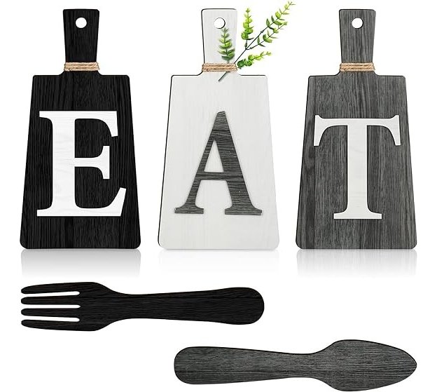 Jetec Juego De Letreros Decorativos Para Cocina Set De 5 Und - Image 9